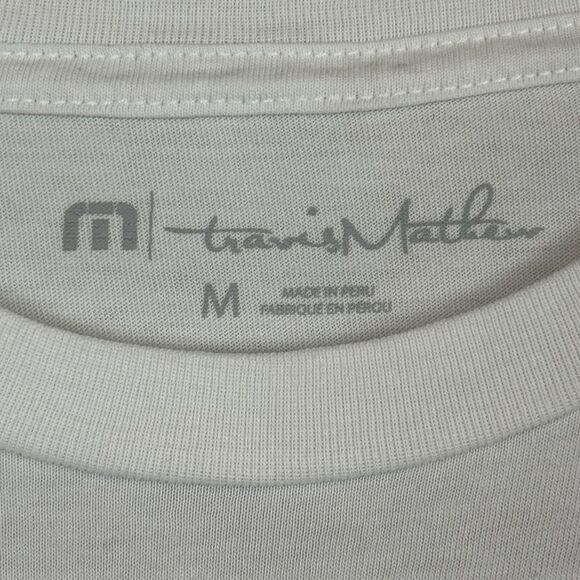 Travis Mathew Catch Up White Graphic Tee M - Picture 3 of 8